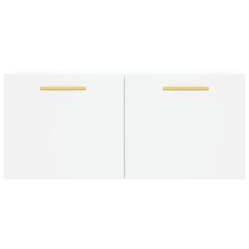 Wall Cabinet White 80x36.5x35 cm - Stylish Storage Solution