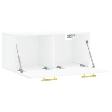 Wall Cabinet White 80x36.5x35 cm - Stylish Storage Solution