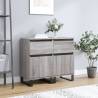 Sideboards 2 pcs Grey Sonoma 40x35x70 cm Engineered Wood Colour grey sonoma Quantity in Package 2 