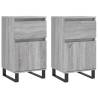 Stylish Grey Sonoma Sideboards - 2 pcs, 40x35x70 cm