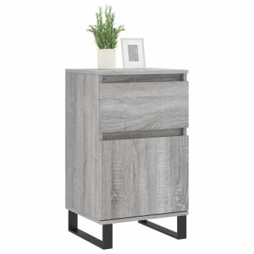 Stylish Grey Sonoma Sideboards - 2 pcs, 40x35x70 cm