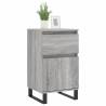 Stylish Grey Sonoma Sideboards - 2 pcs, 40x35x70 cm