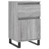 Stylish Grey Sonoma Sideboards - 2 pcs, 40x35x70 cm