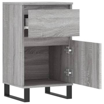 Stylish Grey Sonoma Sideboards - 2 pcs, 40x35x70 cm