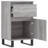 Stylish Grey Sonoma Sideboards - 2 pcs, 40x35x70 cm