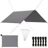 Outdoor Tarp 3x2.85m Grey - Versatile & Lightweight