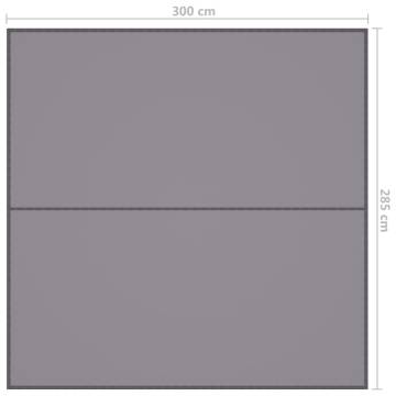 Outdoor Tarp 3x2.85m Grey - Versatile & Lightweight