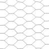 Durable Chicken Wire Fence with PVC Coating - 25x0.75m Grey