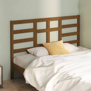 Honey Brown Bed Headboard - Solid Pine Wood | Hipomarket UK