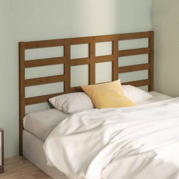 Honey Brown Bed Headboard - Solid Pine Wood | Hipomarket UK