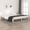 Solid Wood Pine Bed Frame 200x200 cm | Modern Bedroom Furniture