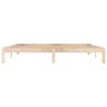 Solid Wood Pine Bed Frame 200x200 cm | Modern Bedroom Furniture