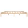 Solid Wood Pine Bed Frame 200x200 cm | Modern Bedroom Furniture