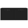 Wall Cabinet Black 80x36.5x35 cm - Stylish & Practical Storage