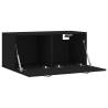 Wall Cabinet Black 80x36.5x35 cm - Stylish & Practical Storage