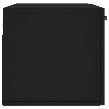 Wall Cabinet Black 80x36.5x35 cm - Stylish & Practical Storage