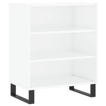 Stylish High Gloss White Sideboard - 57x35x70 cm