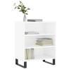 Stylish High Gloss White Sideboard - 57x35x70 cm