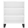 Stylish High Gloss White Sideboard - 57x35x70 cm