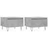 Elegant Concrete Grey Coffee Tables - Set of 2 | HipoMarket