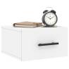 Wall-mounted Bedside Cabinet White - Stylish Storage Solution