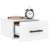 Wall-mounted Bedside Cabinet White - Stylish Storage Solution