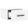 Wall-mounted Bedside Cabinet White - Stylish Storage Solution