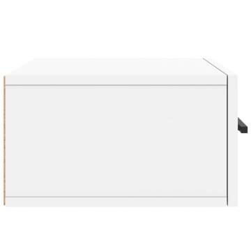 Wall-mounted Bedside Cabinet White - Stylish Storage Solution