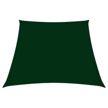 Sunshade Sail Oxford Fabric Trapezium 3/5x4m Dark Green | HipoMarket