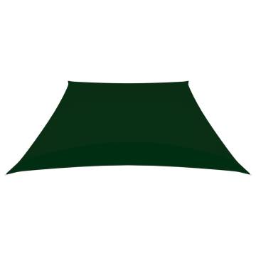 Sunshade Sail Oxford Fabric Trapezium 3/5x4m Dark Green | HipoMarket