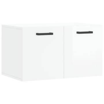 High Gloss White Wall Cabinet - 60x36.5x35 cm | Hipo Market