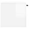 High Gloss White Wall Cabinet - 60x36.5x35 cm | Hipo Market