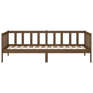 Day Bed Honey Brown 90x190 cm Solid Wood Pine - Versatile & Sturdy