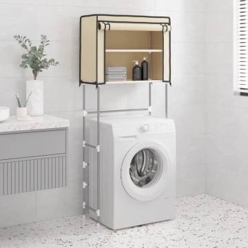 2-Tier Storage Rack Over Laundry Machine - Cream - Hipomarket