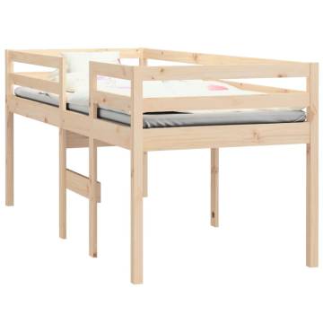 High Sleeper Bed 90x200 cm - Solid Wood Pine | HipoMarket