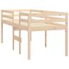 High Sleeper Bed 90x200 cm - Solid Wood Pine | HipoMarket