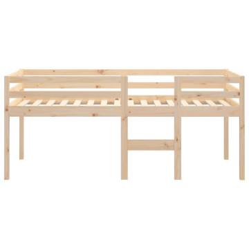 High Sleeper Bed 90x200 cm - Solid Wood Pine | HipoMarket