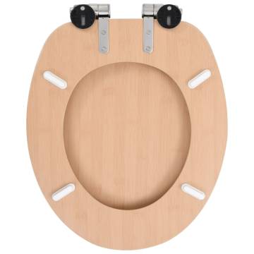 Soft Close WC Toilet Seat - Bamboo Design | Hipo Market