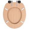 Soft Close WC Toilet Seat - Bamboo Design | Hipo Market