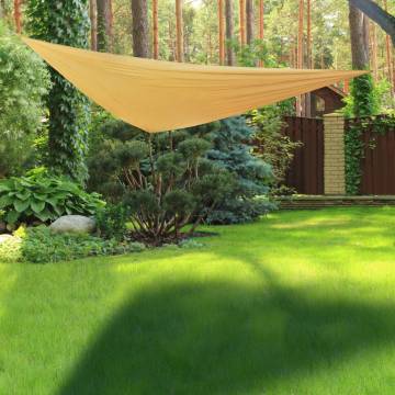 HI Sunshade Sail Triangular 3x3 m Beige - Perfect Outdoor Shade