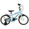 Kids Bike 16 inch Black and Blue Colour blue Wheel Size 16" Number of 2 