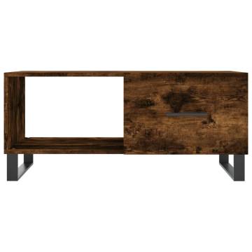 Elegant Smoked Oak Coffee Table - 90x50x40 cm | HipoMarket