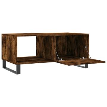 Elegant Smoked Oak Coffee Table - 90x50x40 cm | HipoMarket