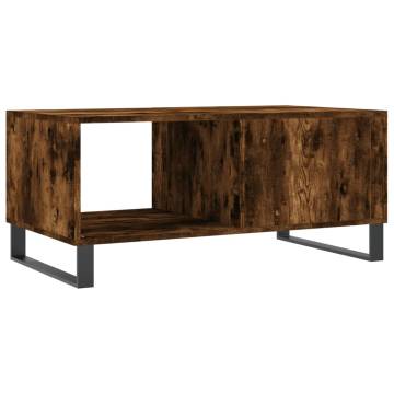 Elegant Smoked Oak Coffee Table - 90x50x40 cm | HipoMarket