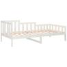 Day Bed White 90x190 cm | Solid Wood Pine | HipoMarket