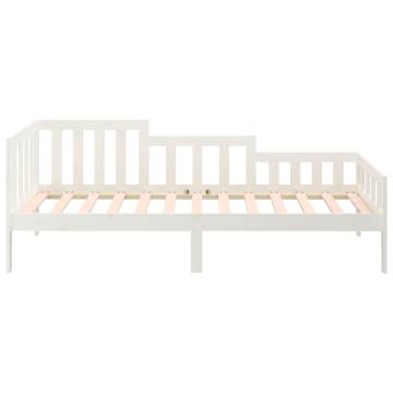 Day Bed White 90x190 cm | Solid Wood Pine | HipoMarket