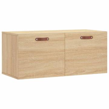 Sonoma Oak Wall Cabinet - Stylish & Space-Saving Storage