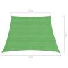 Light Green Sunshade Sail 160 g/m² - 4/5x3 m HDPE