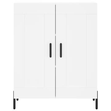 Stylish Highboard in White - 69.5x34x180 cm Engineered Wood