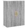 Wall Mounted Cabinet Grey Sonoma - Elegant Storage Solution